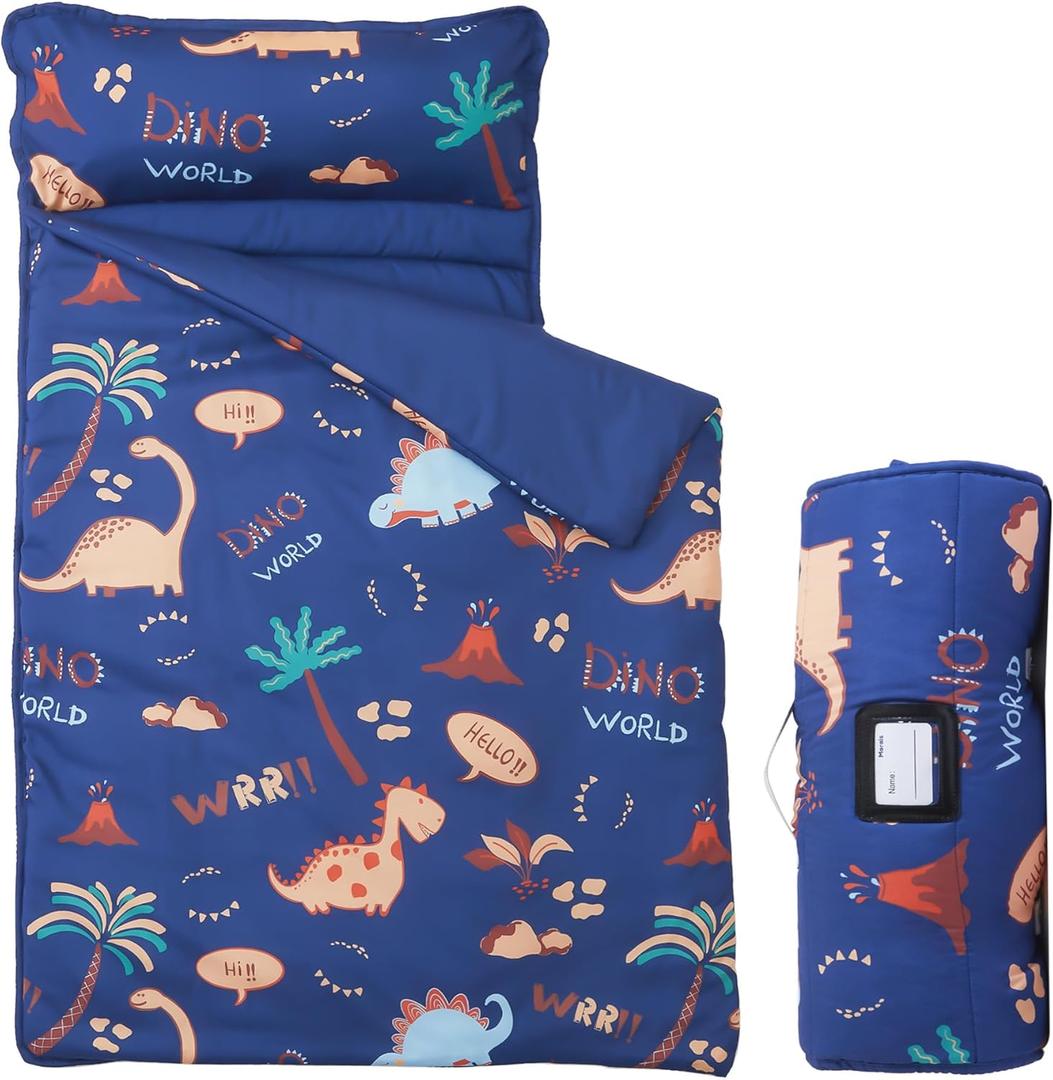 Nap Mat and Blanket, Lightweight and Soft Nap Mat for Preschool, Daycare, Travel Sleeping Bags