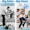 PetLovers Large Lint Roller with 3 Refills – 360 Total Sheets for Tackling Pet Hair, Extra Large Floor and Carpet Roller for Homes with Pets, Perfect for Floors, Furniture, and Loving Pet Owners