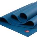 Manduka PRO Yoga Mat - Teacher Recommended, Non-Slip Textured 6mm ultra-dense, Hot Yoga Workout, Studio at Home Pilates (71" x 26", blue)