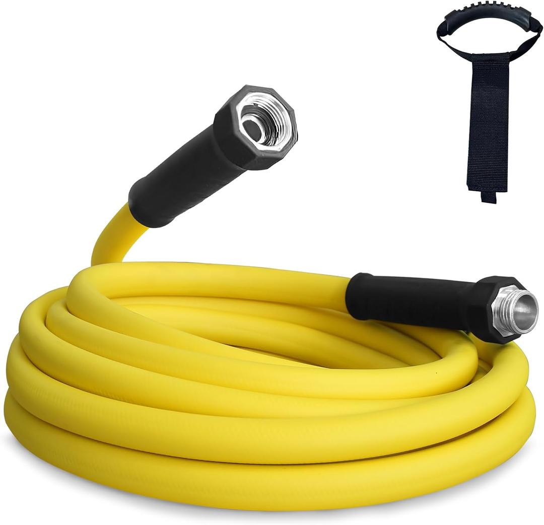 OEBLD 5/8Inner RV Water Hose 15FT Drinking Fresh Potable Water Safe Hose for Camper/Garden/Boat/Farm/Home, No Kinking, Flexible, Wear-resistant, 150PSI Work Pressure, Yellow OEBLD 5/8Inner RV Water Hose 15FT Drinking Fresh Potable Water Safe Hose for Camper/Garden/Boat/Farm/Home, No Kinking, Flexible, Wear-resistant, 150PSI Work Pressure, Yellow