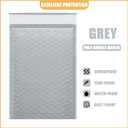 8.5in x 11in Bubble Mailer, Gray Poly Mailer, Padded Envelope, Shipping Envelope, Waterproof, Self-Sealing, For Small Business, Shipping, Mailing, Boutique Packaging(100PCS)