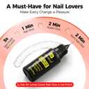 UNA GELLA Nail Glue Remover for Press on Nails20ml Pinpoint Non-Acetone Semi Solid Nail Glue Remover for Nails TipsGentle GLUE Remover with Upgraded Stick Easy Removal