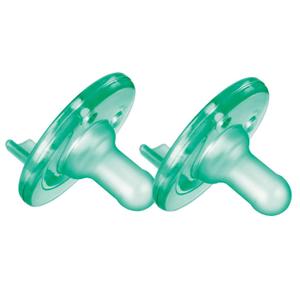 Philips AVENT Soothie Pacifier, Green, 0-3 Months, 2 Count
