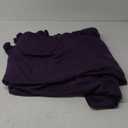 Utopia Bedding Knit Blanket Queen Size (90x90 Inches, Purple) Soft Lightweight Jersey Breathable Sweatshirt Blanket for Bed,Couch & Sofa