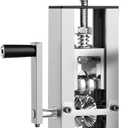 Manual Wire Stripper Machine, Drill Powered Stripping Tool 0.06''-1" (1.5-25 mm) Scrap Peeling Machine With Hand Crank, Portable Aluminum Frame Peeler for Copper Recycling (Silver)