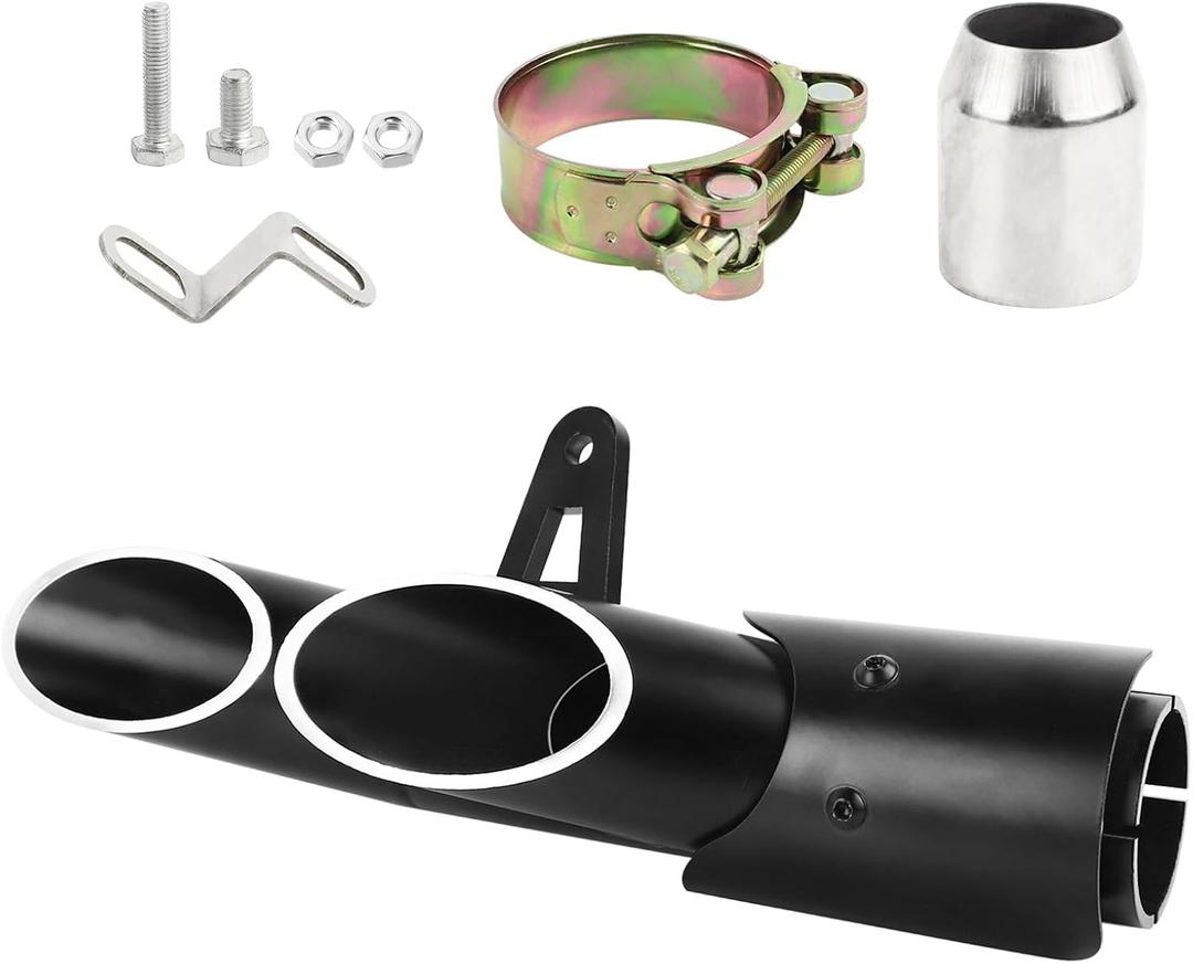 38mm-51mm Motorcycle Exhaust Tips 1.5-2" Motorcycle Muffer Grom Exhaust for Kawasaki Z650 ZX6R10R Honda CBR 500 300R Yamaha FZ1 250 300 Moto Dirt Bike Silencer Kit