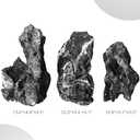 10.0-12.0 Inches Natural Seiryu Stone, 3 PCS Extra Large Aquarium Rocks for Aquascaping, Iwagumi Layouts, Terrariums & Aquarium Décor