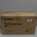 Dog Car Seat for Small Dogs - Waterproof Pet Booster Seat for Car with Clip-On Safety Leash, Travel Carrier for Medium Puppy up to 25 lbs, Memory Foam Filling and Adjustable Buckles, Black