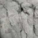 PHF Ultra Soft Flannel Fleece Blanket King Size, Lightweight 3D Jacquard Fleece Blanket, No Shedding, No Pilling, Luxury 340GSM Aesthetic Fluffy Cozy for Bed Room Decor, 108"x90", Light Grey