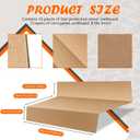 Geyoga 18 Pcs 1.58 x 2.83 ft Temporary Stair Protection Paper Roll Covering for Construction Renovation Stair Surface Protection Accessory (Wood Color)