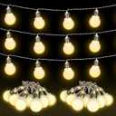 Retisee 2 Pcs Marquee Light String Bulbs13.8 ft Long for Marquee Letters Numbers 3 4 ft Tall Waterproof LED String Light for Indoor Outdoor Wedding Birthday Party Decor