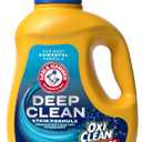 ARM & HAMMER Deep Clean Stain Formula OxiClean Max Force Liquid Laundry Detergent, Sparkling Clean Scent, 102 Fl Oz, 75 Loads