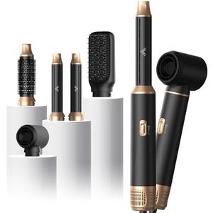 UKliss 5 in 1 Hair Styler & Blow Dryer Brush, Upgraded Detachable Hair Dryer Brush with Negative Ion, Air Curling Wrap for Drying, Curling, Straightening & Volumizing, Styling Tools for All Hair Types