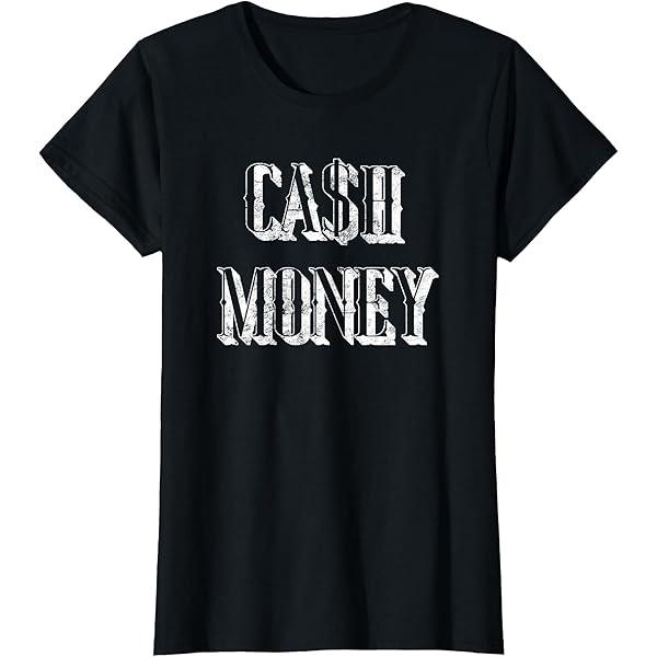 PORT Company, T-shirt, Black, Cash Money, S