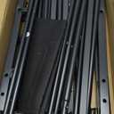 DIMJ Free Standing Shoe Racks - 3-Tier Boot Rack, Black Metal Storage Organizer for Tall Boots, Sneakers, Closet Organizer, Multiuse Shoe Rack, Fits 6 Pairs