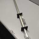 Exclusive Home Curtains Ogee 1" Curtain Rod and Coordinating Finial Set, Matte Silver, Adjustable 36"-72"