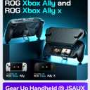 JSAUX ModCase for ROG Xbox Ally and ROG Xbox Ally X, Full Protective Case with Detachable Front Cover, Kickstand, Expansion Strap, Anti Slip Ergonomic Grip