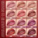 12Pcs Velvet Matte Lipstick Set, Nude to Dark Shades, Long-Lasting,Color A | Highly pigmented matte color, smooth creamy glide, waterproof wear, nude-to-dark tones, ideal for daily makeup or gifting