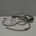 Shower Head with Handheld High Pressure: INAVAMZ Hand Held Shower Head & Rain Shower Head 2-IN-1 Shower Head with 59" Rotatable Stainless Steel Hose, Shower Trim Systems (Silver)