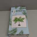23 In Lighted Palm Tree Table Decor, Tropical Artificial Palm Tree Lights Branches Battery USB Powered, LED Mini Light Up Palm Tree Decor Table Centerpiece for Luau Summer Hawaiian Party Tiki Bar Home