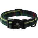 Lionet Paws Christmas Dog Collar- Cute Father Christmas Dog Collars with Plastic Buckle and Santa Claus Pendant,Light Adjustable Dogs Collar for Medium Large Dogs (Large (Pack of 1))