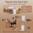 Automatic Cat Feeder - 7L/29 Cups Cat Food Dispenser with Desiccant Bag, 16 Meals, Ideal for 215mm Dry Food, Auto Pet Feeder with Dual Power Supply, Automatic Dog Feeder for Small Medium Breed