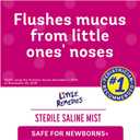 Little Remedies Sterile Baby Saline Nasal Mist, Safe for Newborns to Relieve Stuffy and Dry Noses, 3 Fl Oz