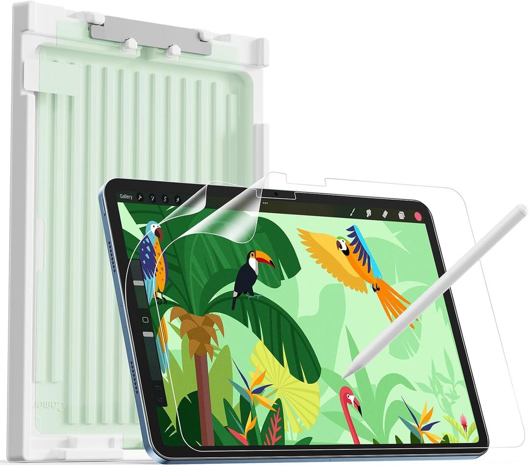 ESR 2 Pack Paper-Feel Screen Protector for iPad A16 11th/10th Generation (11Inch/10.9, 2025/2022), Write and Draw Like on Paper, Scratch Protection with Easy Application Tray, Thin and Responsive