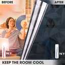 One Way Window Film, See Out Not in Privacy Films Sun Blocking Heat Control Static Cling Insulation Reflective Tinted for Home Bedroom Garage Non-Adhesive, 35.4 in X 157.4 in (B-silver Geometry)