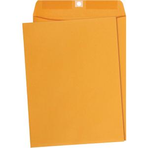 Amazon Basics Clasp Kraft Envelopes for Documents, Gummed Mailing Envelope, 9" x 12", 100-Pack