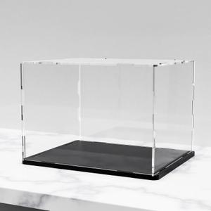 WANLIAN Clear Acrylic Display Case Assemble Countertop Box Cube Organizer Stand Dustproof Protection Showcase for Action Figures Toys Collectibles (9.8 x 5.9 x7 inch; 25 x15 x18 cm)