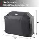 Monument Heavy Duty Gas BBQ Grill Cover,62-inches for Grill Models Denali 405 and Denali 425, 77352, SKU 96083