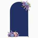 Navy Blue Arch Backdrop Cover for Wedding, 6FT Navy Blue Arch Cover Stretchy Backdrops, Double-Sided Arch Stand Covers for Wedding Ceremony, Baby Shower, Birthday Party Decoration