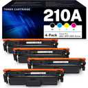210A Toner Cartridges 4 Pack Compatible Replacement for HP 210A W2100A W2101A W2102A W2103A 210X Works with HP Color Pro MFP 4301 4201 Series 4201dw 4201dn MFP 4301fdw 4301dw 4301fdn Printer