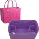Lckaey Beach Bag Accessories for bogg bag Large Organizer Storage Bag for Bogg Bag Organizing divider cooler insert, 3018 Purple-L