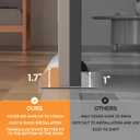 fowong Door Draft Stopper 30 Inch, Upgraded Triangle Design for Large Gap Seal up to 1.7", Adjustable Under Door Noise Blocker, Fits 24 to 30 Inch Doors, Machine Washable Grey