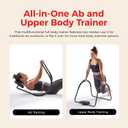 Sunny Health & Fitness Adjustable Abdominal Waist Trainer with Elbow Support for Abdominal Exercises and Cardio Workouts