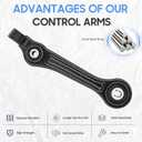 RWD Front Lower Forward & Rearward Control Arms Suspension Kit for 2005-2010 Chrysler 300, 2008-2010 Dodge Challenger, 2006-2010 Charger, 2005-2008 Magnum (4pc Set)