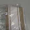 Ailsan Small Front Door Mat 24"x35",Washable Striped Outdoor Rug,Farmhouse Front Porch Rug Decor,Layered Door mats Outdoor Cotton Entryway Rug for Indoor Outdoor Entrance,Khaki (Khaki and White)