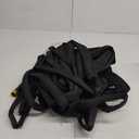 Non-Expandable Garden Hose 100feet, Flexible Water Hose with 10 Function Hose Nozzle, Lightweight, Tangle Free, Rust Proof for Yard (Black)