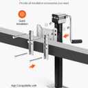 VEVOR 5000 lbs Dynamic Load Capacity, Heavy Duty Swivel Bolt-on Trailer Jack, 14.3" Lift Trailer Jack Stand with Handle for RV, Horse, Utility, and Yacht Trailers