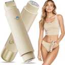 Bikini Trimmer for Women, 2-in-1 Rechargeable Electric Razor for Pubic Hair, IPX7 Waterproof Wet & Dry Use, Painless Electric Shaver for Private Area Bikini Shaver for Legs, Face, and Underarms (Beige)