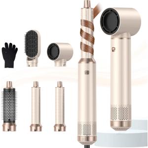 Air Styler Wrap Hair Styler Upgrade Blow Dryer Brush Air Curler for Hair, Blowout Brush Set As A Gift for Straight/Curl/Drying/Smoothing