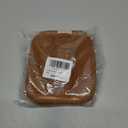 Travel Jewelry Case, 2-In-1 Small Jewelry Organizer Travel Jewelry Storage with Foldable Jewelry Roll for Earrings Rings Makeup, Travel Essentials Gifts for Women Girl, Toffee