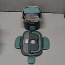 Electric Lunch Box Food Heater, 80W Portable Warmer for Car, Truck, Work with 304 Stainless Steel Container, 12V/24V/110V Green Heated Lunch Box Suitable for Ideal Driver/Work/