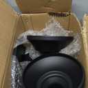 HBlife 3-PCS Black Cake Stand Set (8"/10"/12" Plate) for 6-10 Inch Cakes, Perfect Dessert Table Display Set, Cupcake&Cake Stands for Halloween, Black and Gold Party Decorations (Metal)