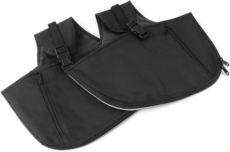 Newsmarts Motorcycle Highway Crash Bar Cover Soft Lowers Chaps Leg Warmer Bag Multifunctional Storage Bag for Harley Touring for Road King Trike