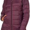 Amazon Essentials Women's Lightweight Water-Resistant Packable Hooded Puffer Coat, Burgundy, X-Large