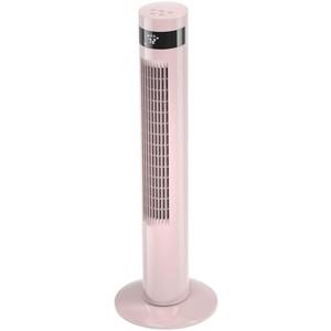 Antarctic Star Tower Fan 85°Oscillating Fan Quiet Cooling 12H Timer Remote Control Bladeless Electric 3 Speeds Wind 3 Modes, 35INCH, PINK