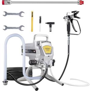 DOTOOL 950W Airless Paint Sprayer,3300PSI High Efficiency Paint Sprayer Gun,Thinning-Free,with Extension Pole Other Accessories, for Home Interior & House Exterior DIY Painting Projects.